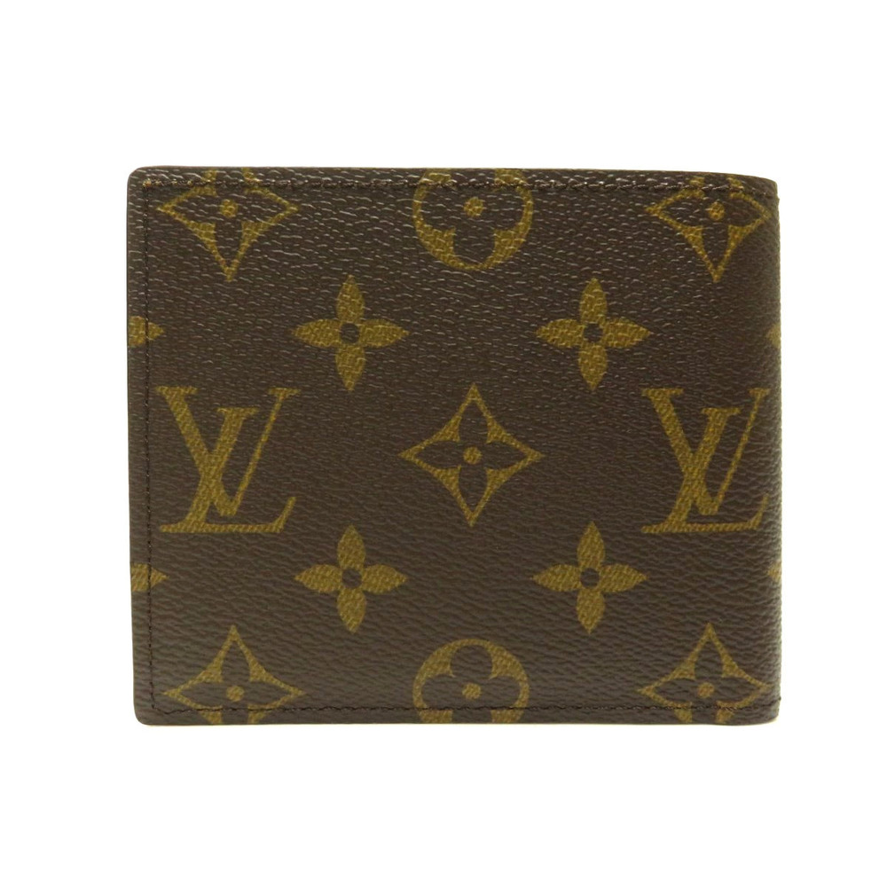 Louis Vuitton fold Wallet Canvas Monogram Bi Marco Portefeuille Brown